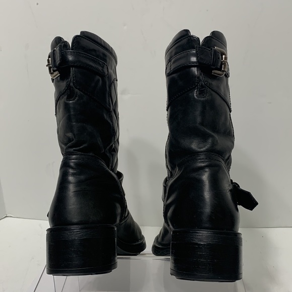 Aquatalia quilted black boot Lynn moto - Picture 11 of 15